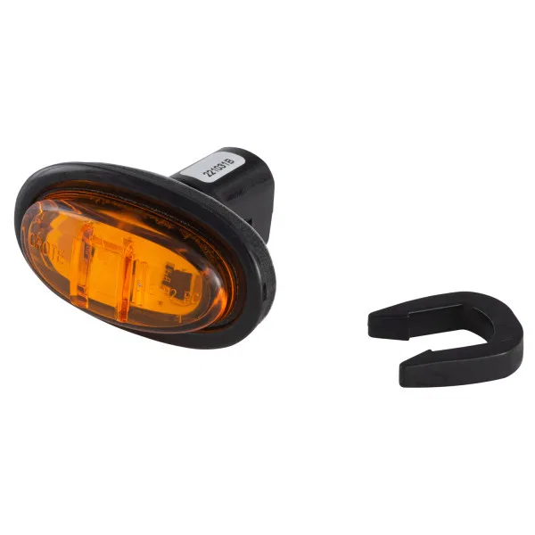 45303 – GROTE PERLUX Clearance Light, LED Oval 1.93 Inch Length x 1.09 Inch Width x 1.16 Inch Height Amber Lens Black...